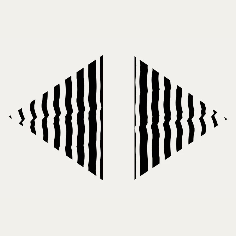 Rhombus shape line pattern many strokes