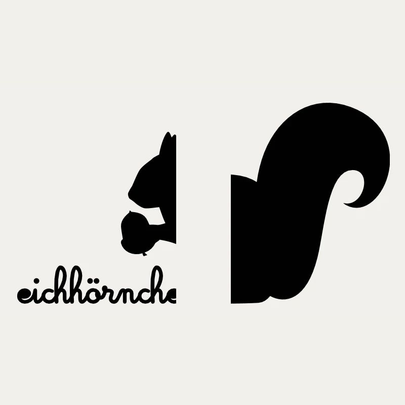 Eichhörnchen mit Eichel