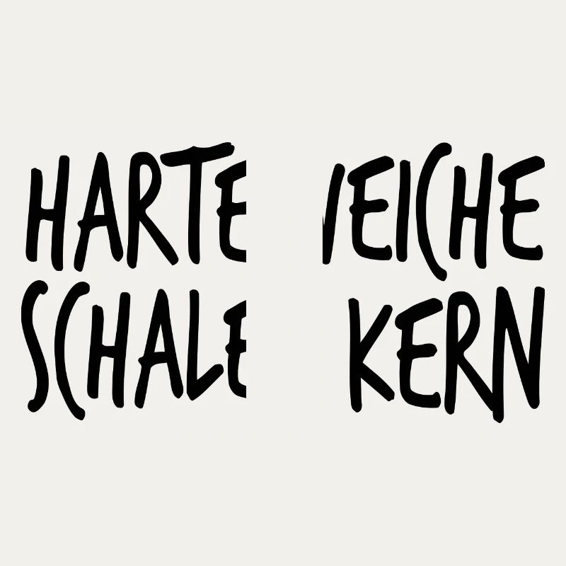 Harte Weiche Schaler Kern