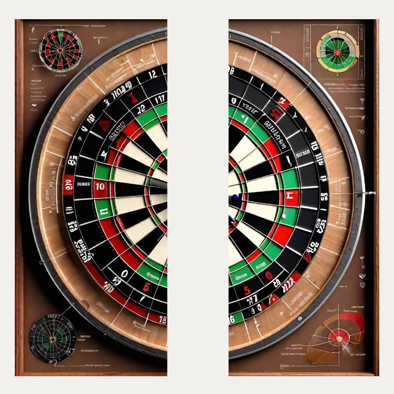 Anatomie einer Dartscheibe