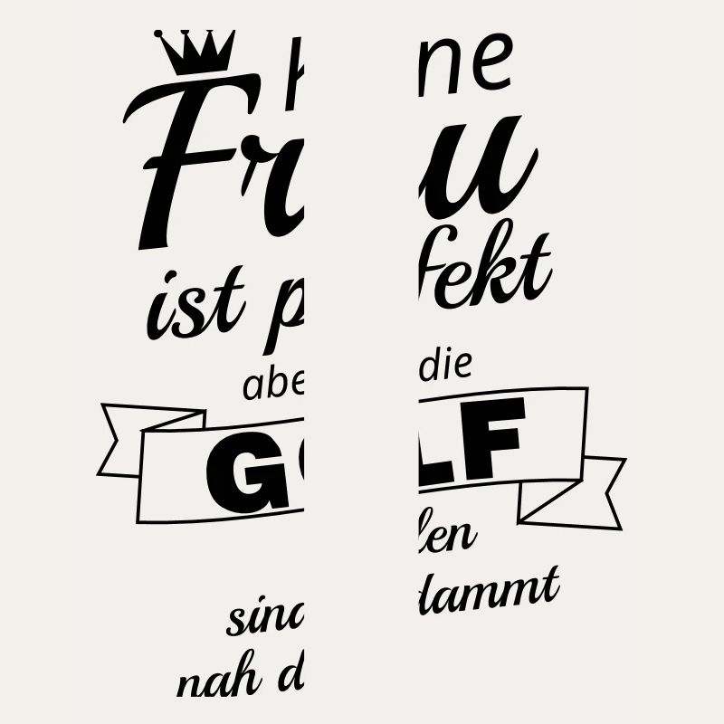 Perfekte Golffrau