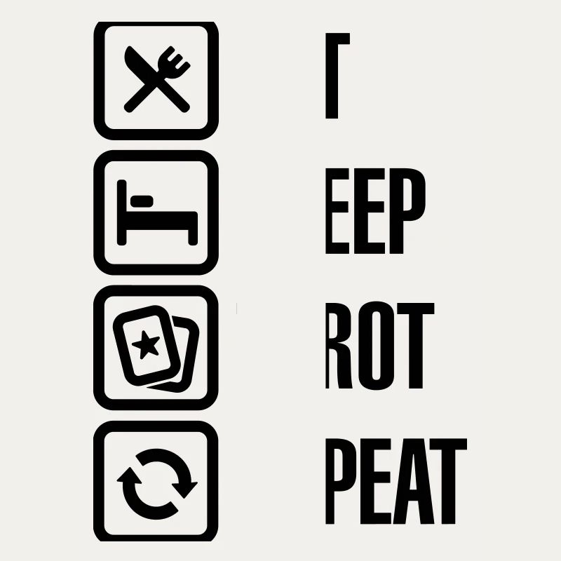 Eat Sleep Tarot Repeat