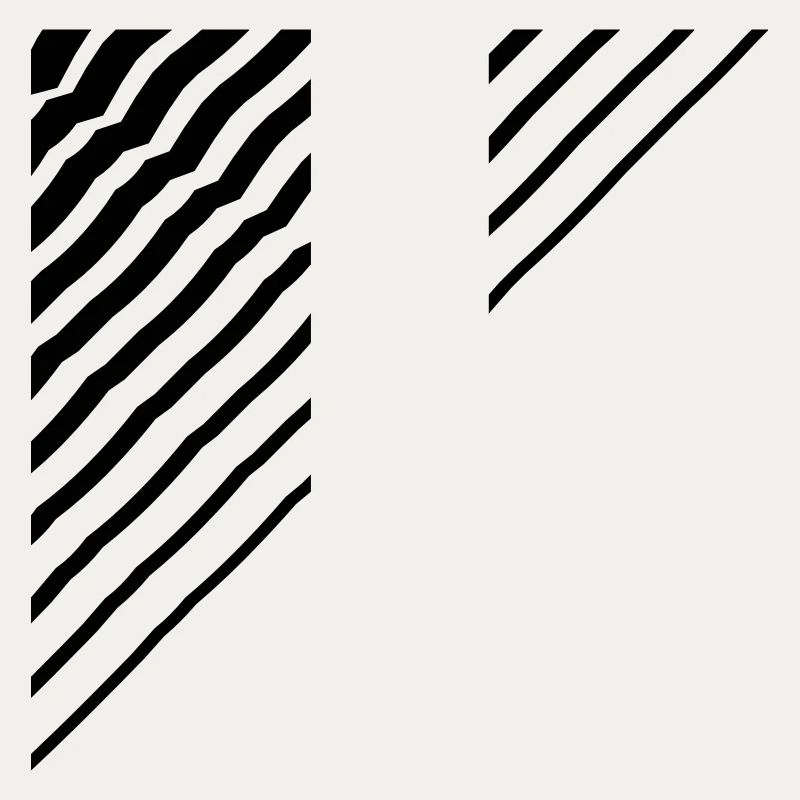 Triangular shape lines Many lines pattern