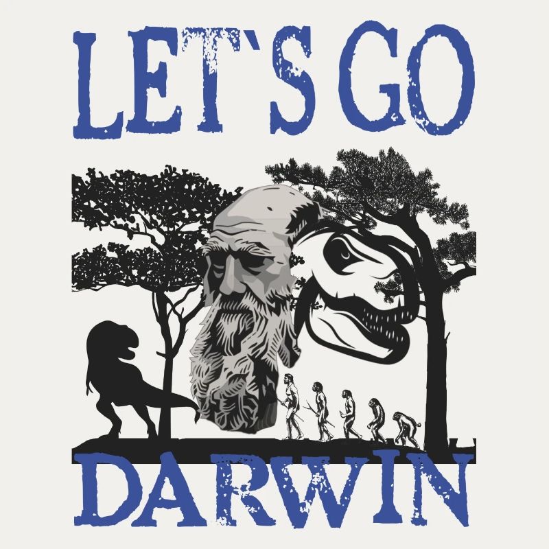 Idée cadeau textile Charles Darwin Evolution