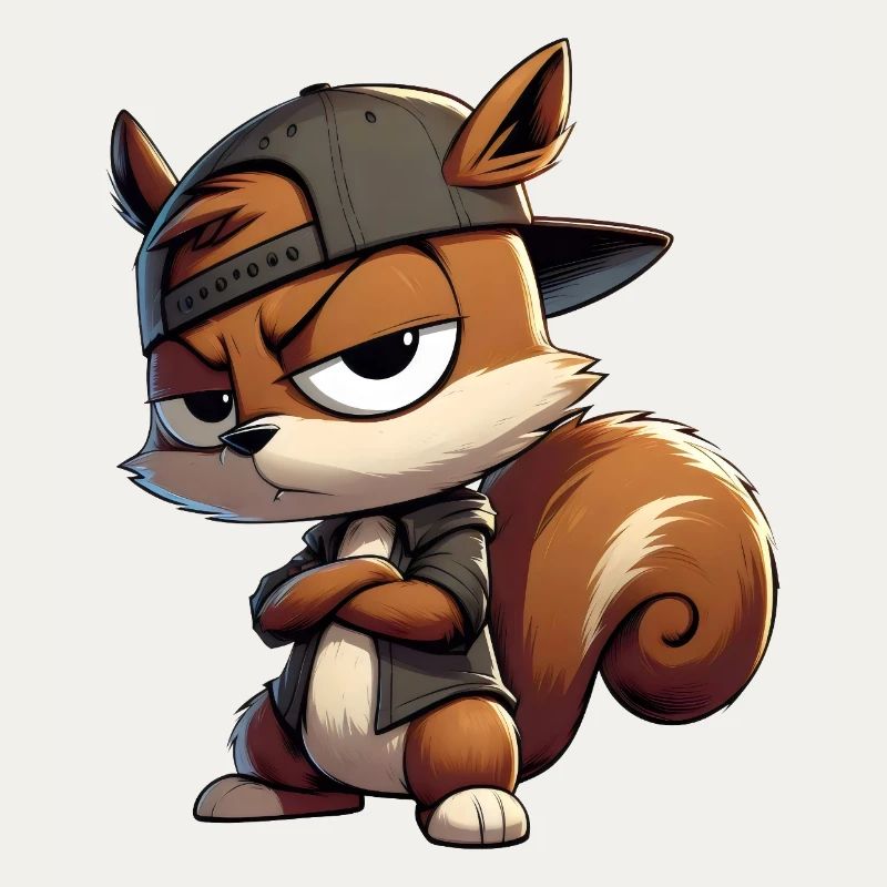 Eichhörnchen Hiphop Kappe