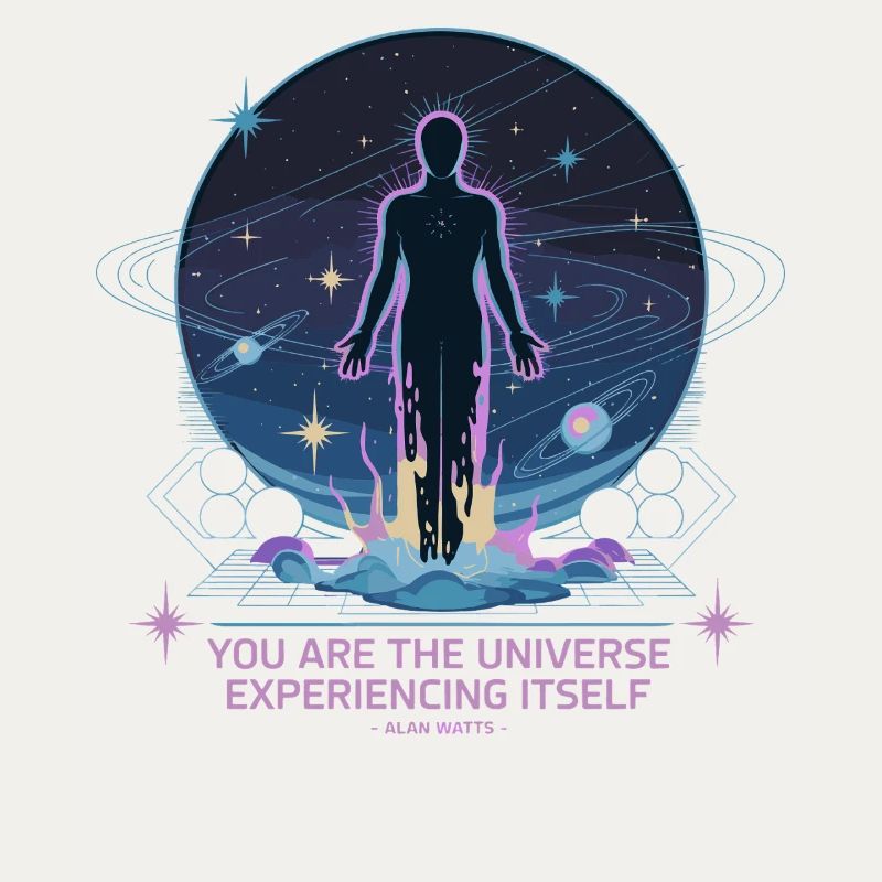 Être céleste | Alan Watts Citation Conception