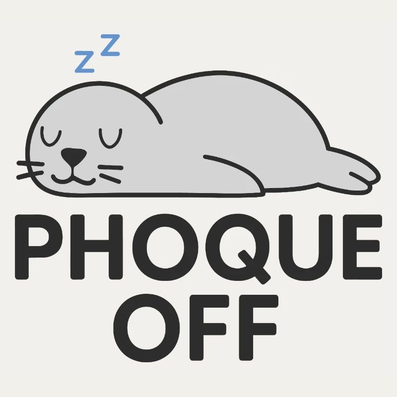 Phoque Off – Jeu de mots drôle et décalé