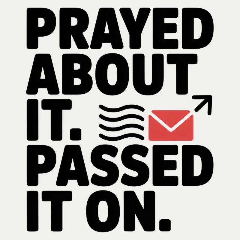 Prayed About It Passed It On Gebet