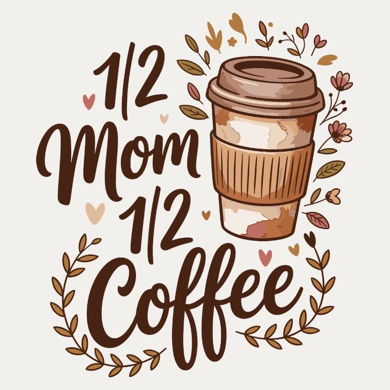 Mutter Koffein Halb Mama Halb Kaffee