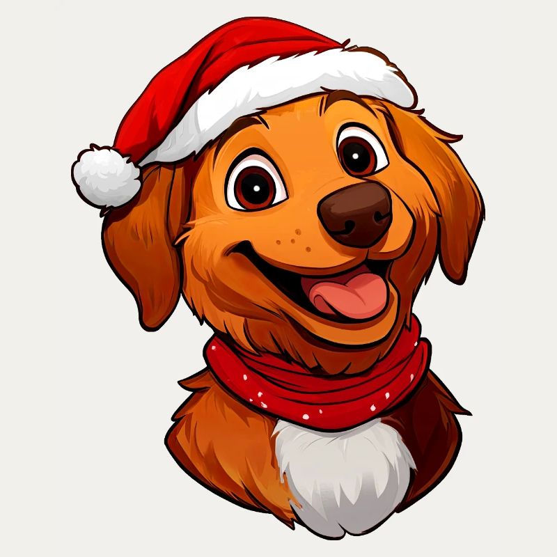 Hund Weihnachtsmann