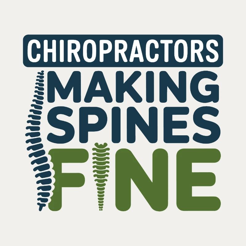Chiropractor Making Spines Fine Professional DC 