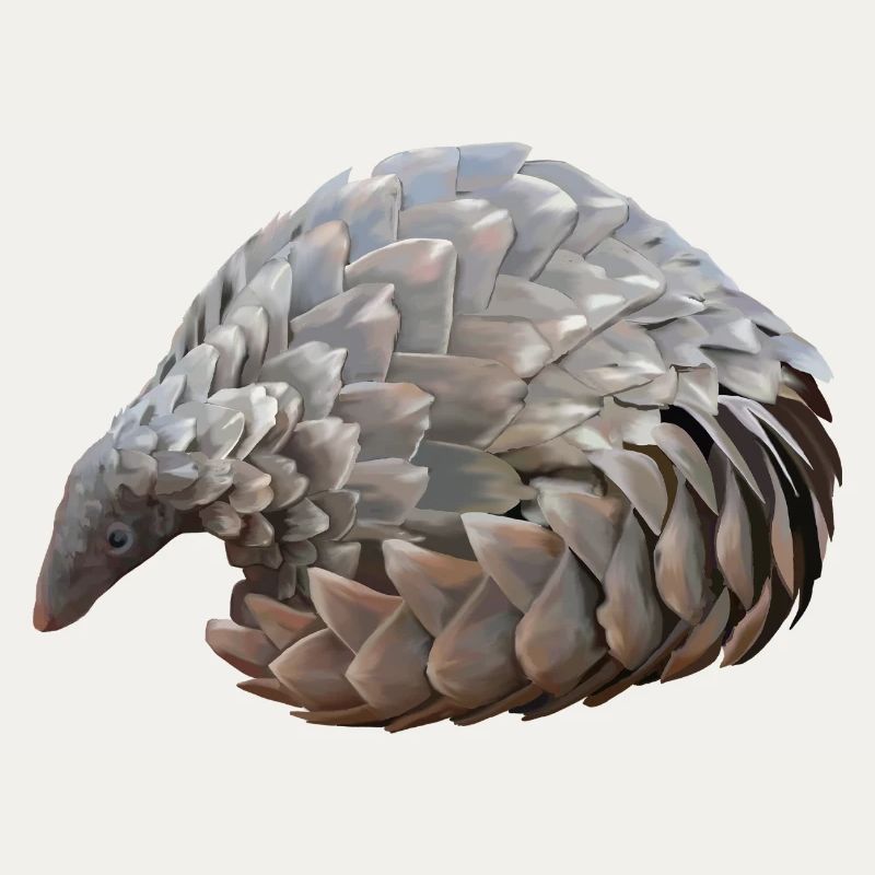 Pangolin dessiné à la main