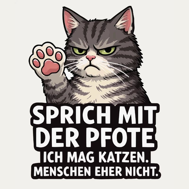 Sprich mit der Pfote – Grumpy Katze