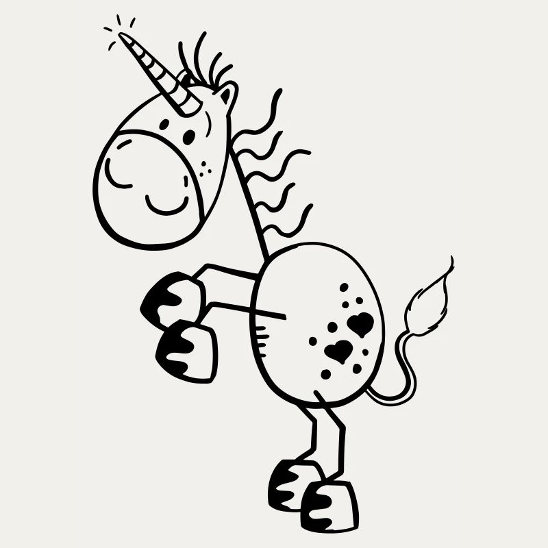 Lustiges Einhorn Comic