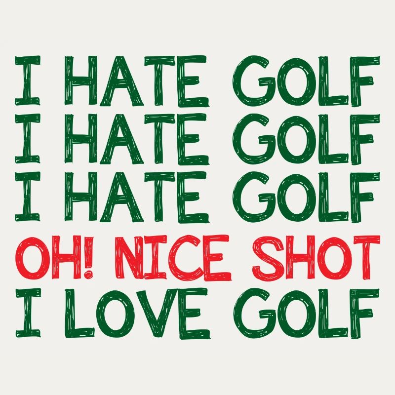 Golf Caddy Golfplatz Putter Birdie Geschenk Tee