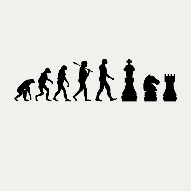 pièces d'échecs d'échecs Evolution cadeau