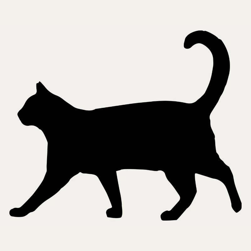 Silhouette de chat classique