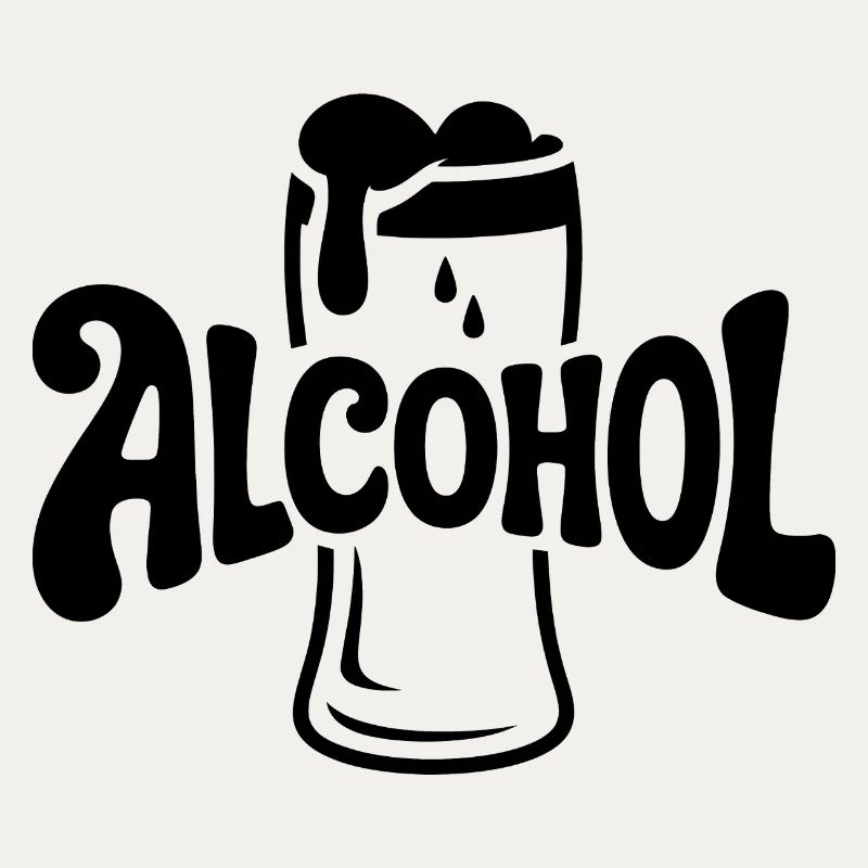 Alcool - Cool Drinking Logo