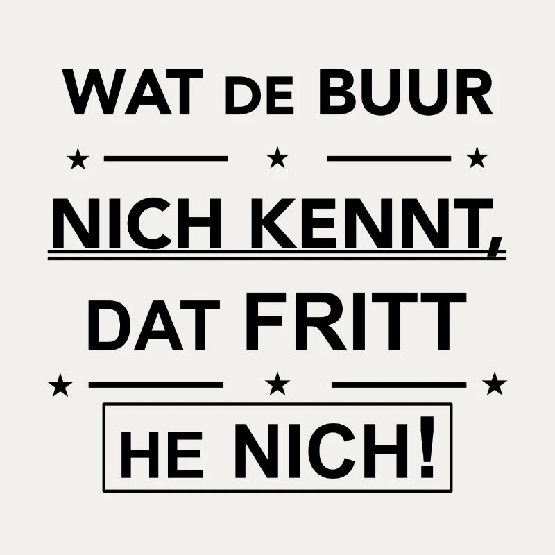 Plattdeutscher Spruch Geschenk Idee