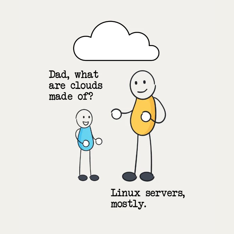 De quoi sont faits les nuages? Serveurs Linux principalement!