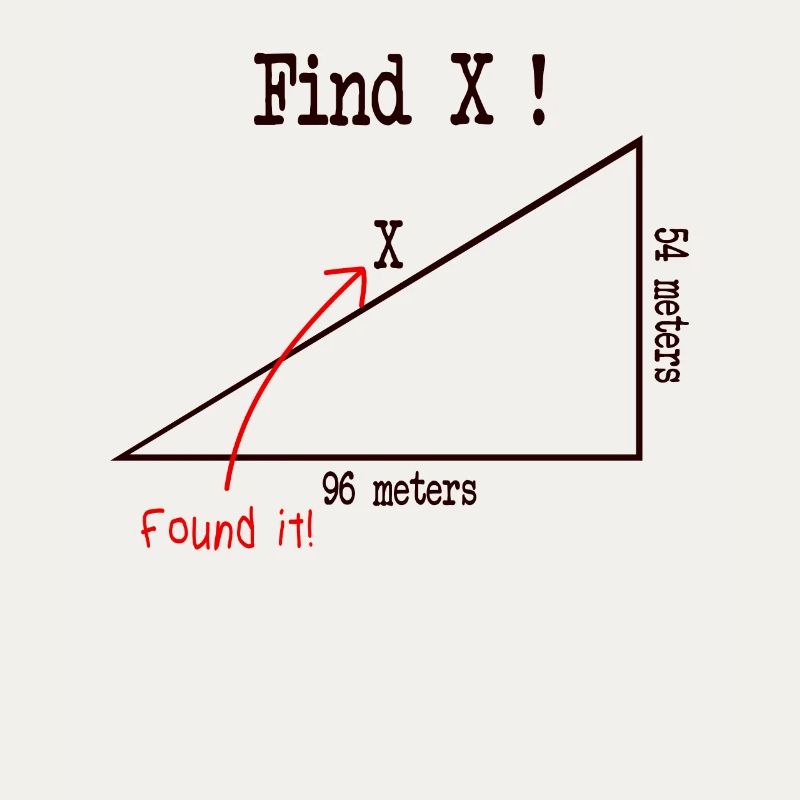 Math math meme Find X Found It pythagoras