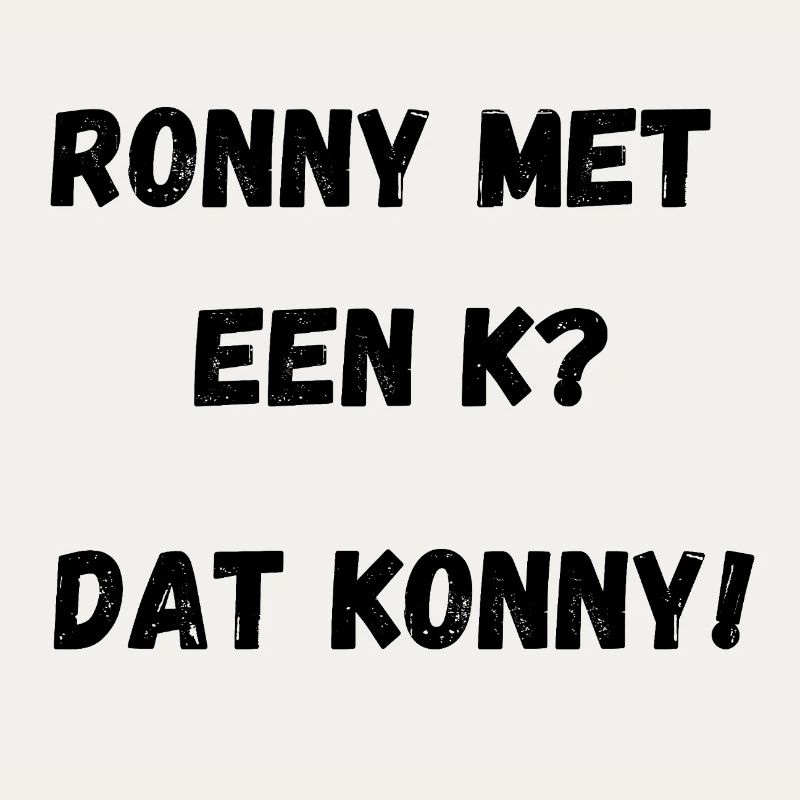 Ronny mit einem K
