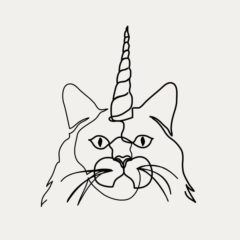 Chat de la licorne