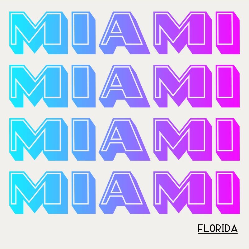Miami Neon Gradient Muster