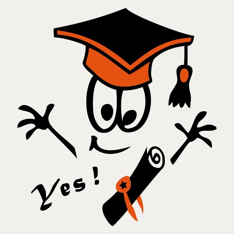 Doktorhut Studium Schule Comic Yes