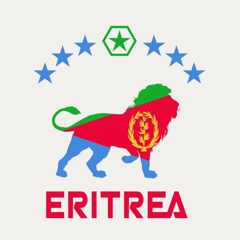 Conception de lion d'Érythrée