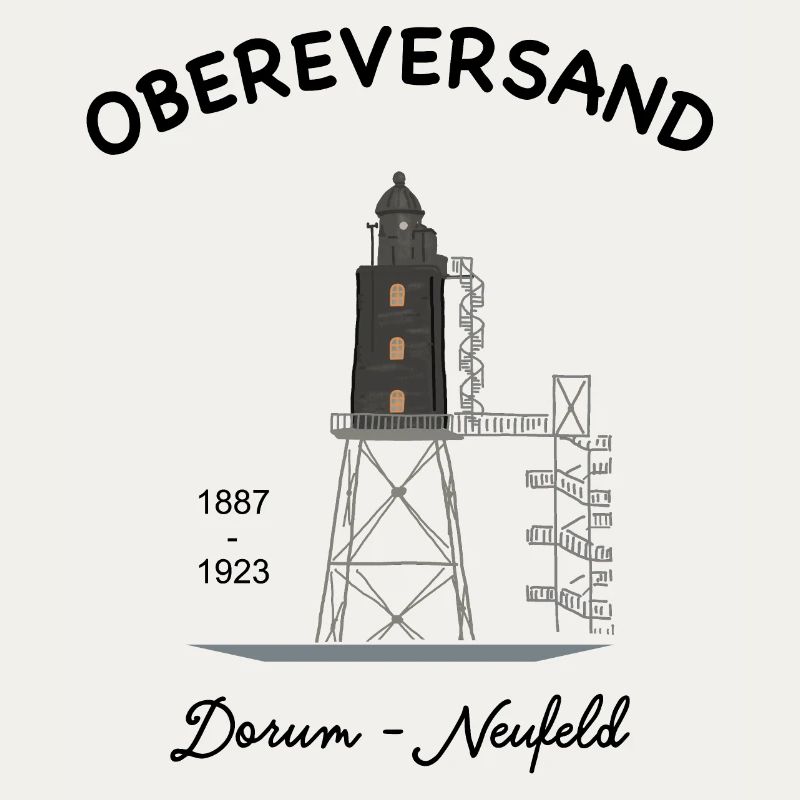 Phare d'Obereversand, Dorum-Neufeld, Mer du Nord
