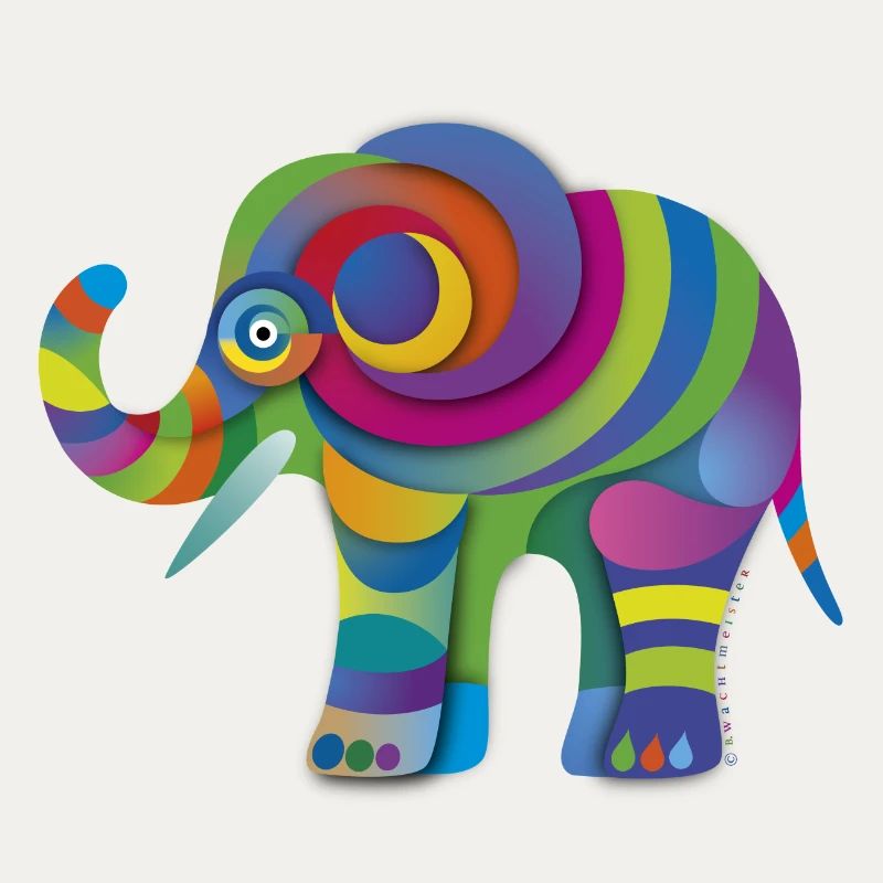 Kleiner Farbenelefant