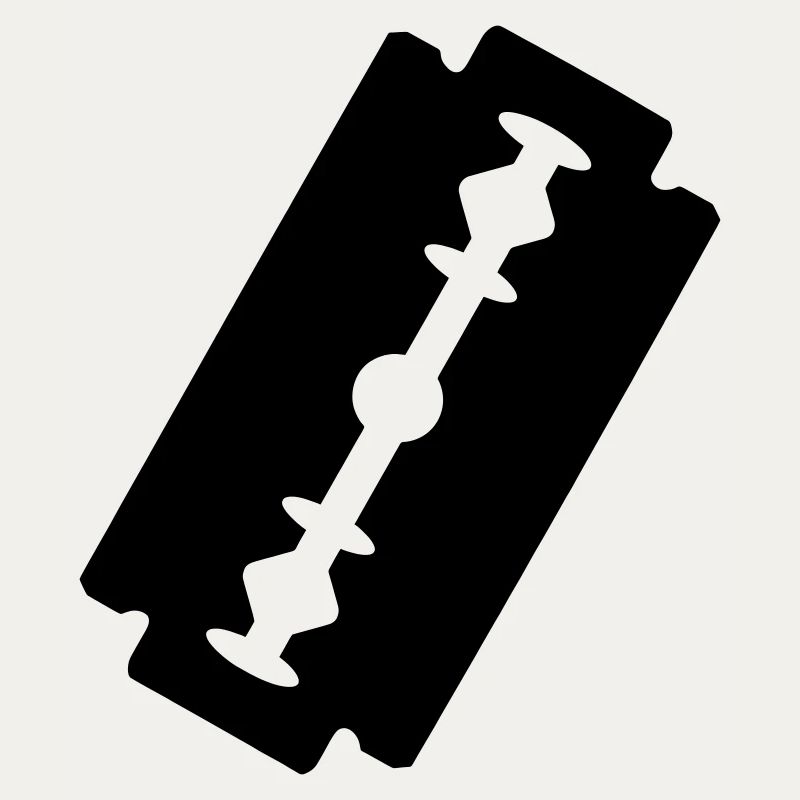 Logo razor blade.