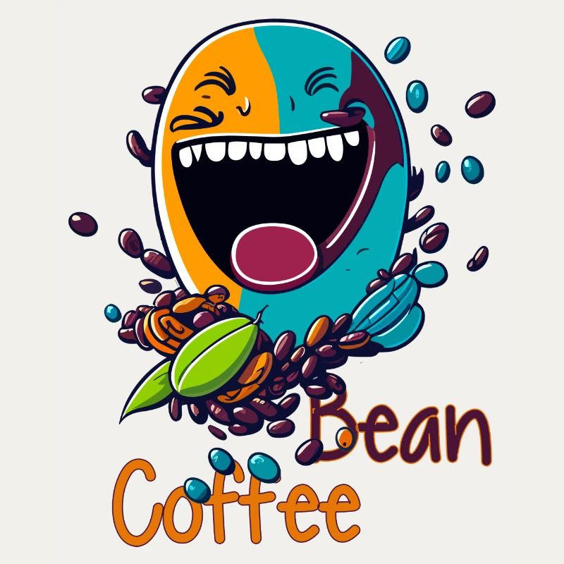 Grain de café rieur