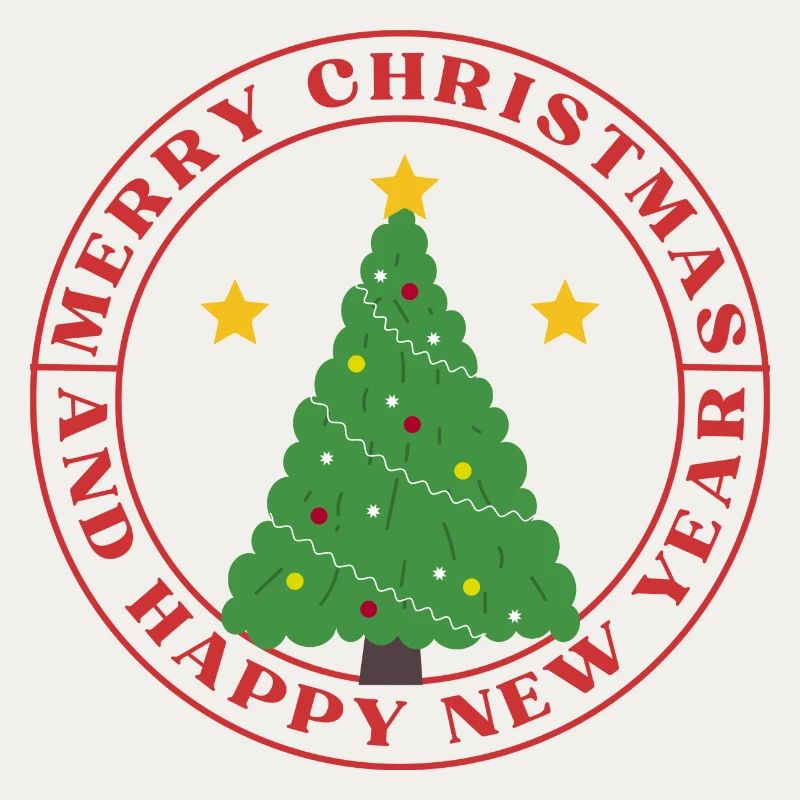 Festive Circular Christmas Tree