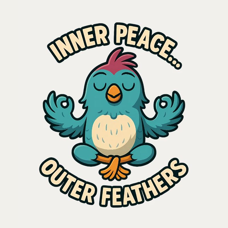 Inner Peace Outer Feather Design