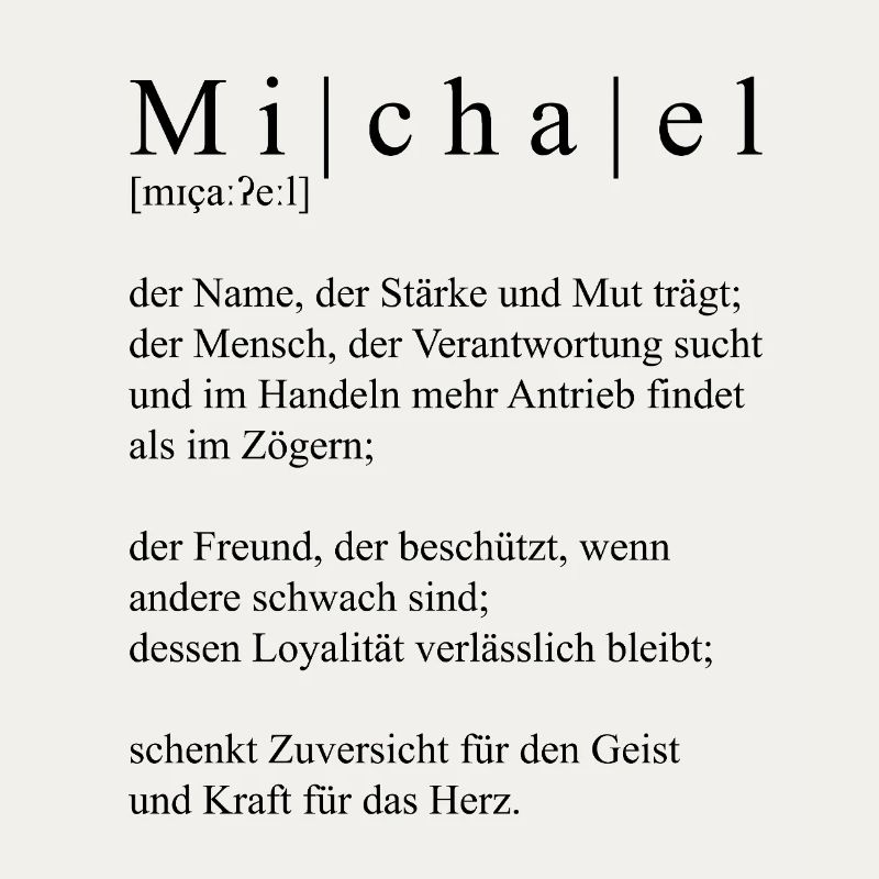 Nom : abstrait, typographique, noir, Michael