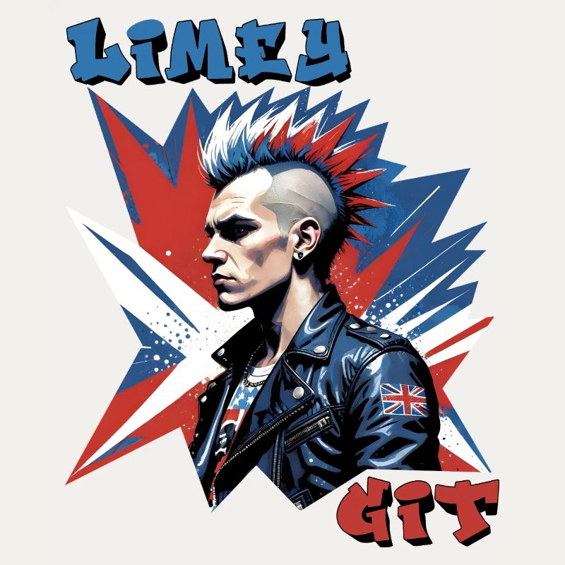 Limey Git British Punk Style Graphique
