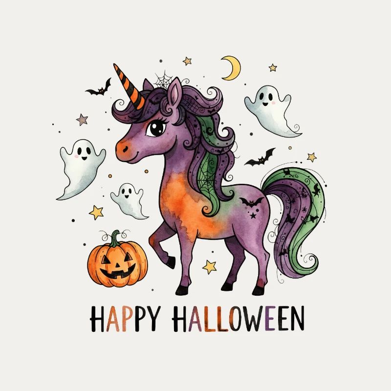 Halloween Einhorn