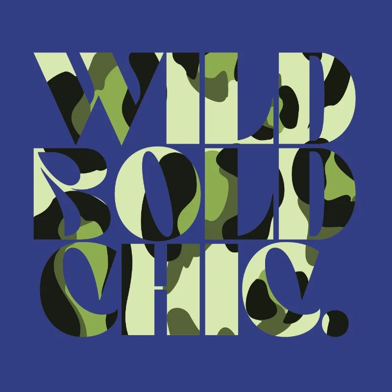 Wild Bold Chic Camouflage Chic