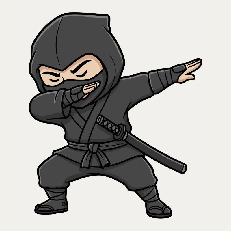 Lustiger Ninja Dab