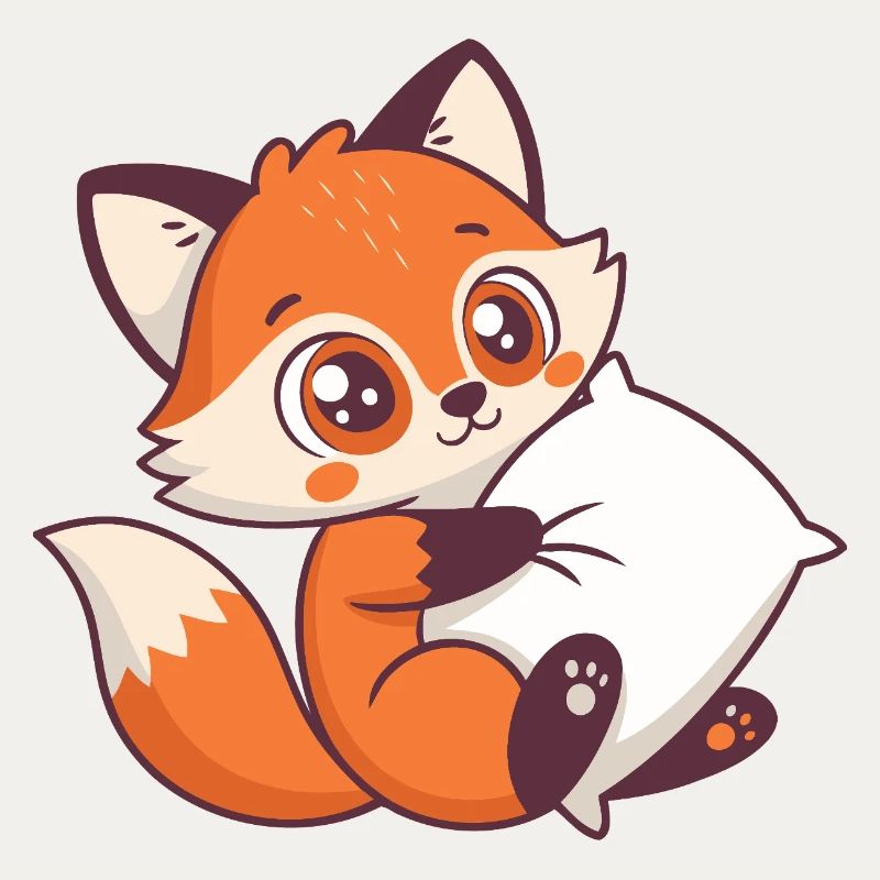 Fox Cozy and Pillow