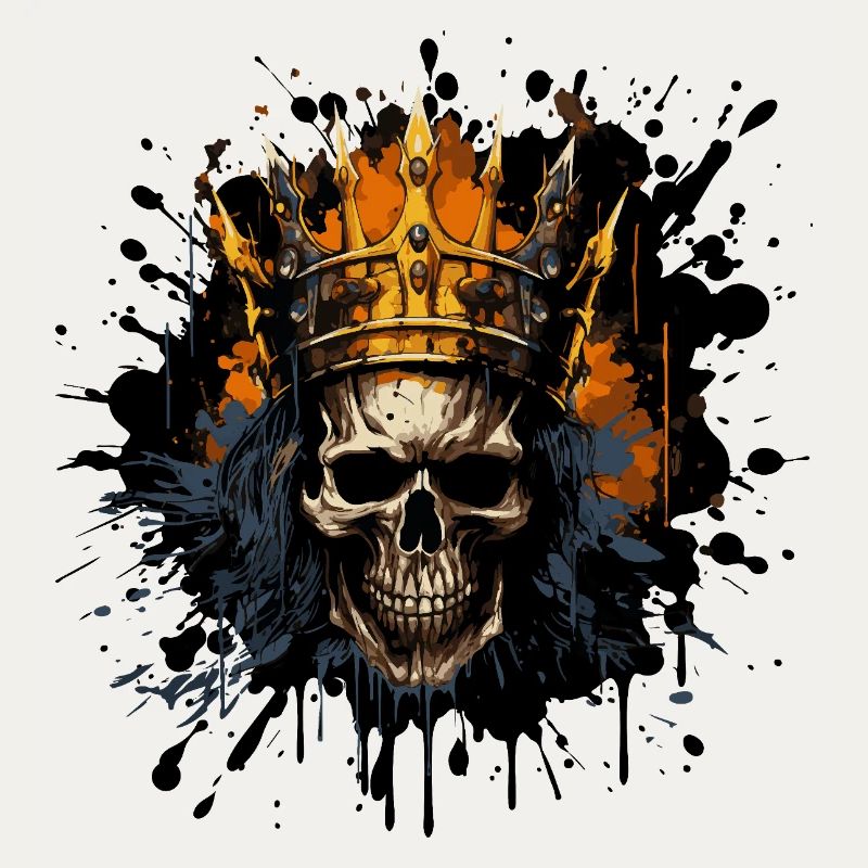 King's Skull with Crown
