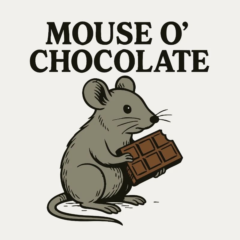 Souris o’Chocolat Jeu de mots Souris Chocolat