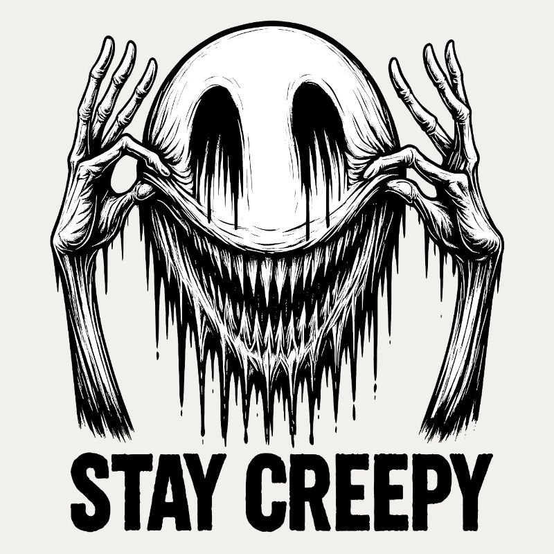 Melting Smile – Dark Comic Horror Art