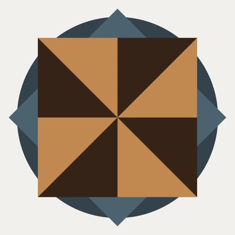 GÉOMÉTRIE DU NOYAU PYRAMIDAL | Œuvres d’art Basic Shapes