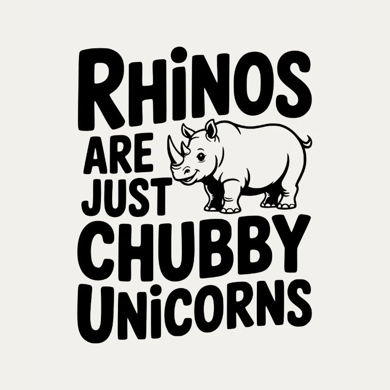 Nashörner sind einfach pummelige Einhörner