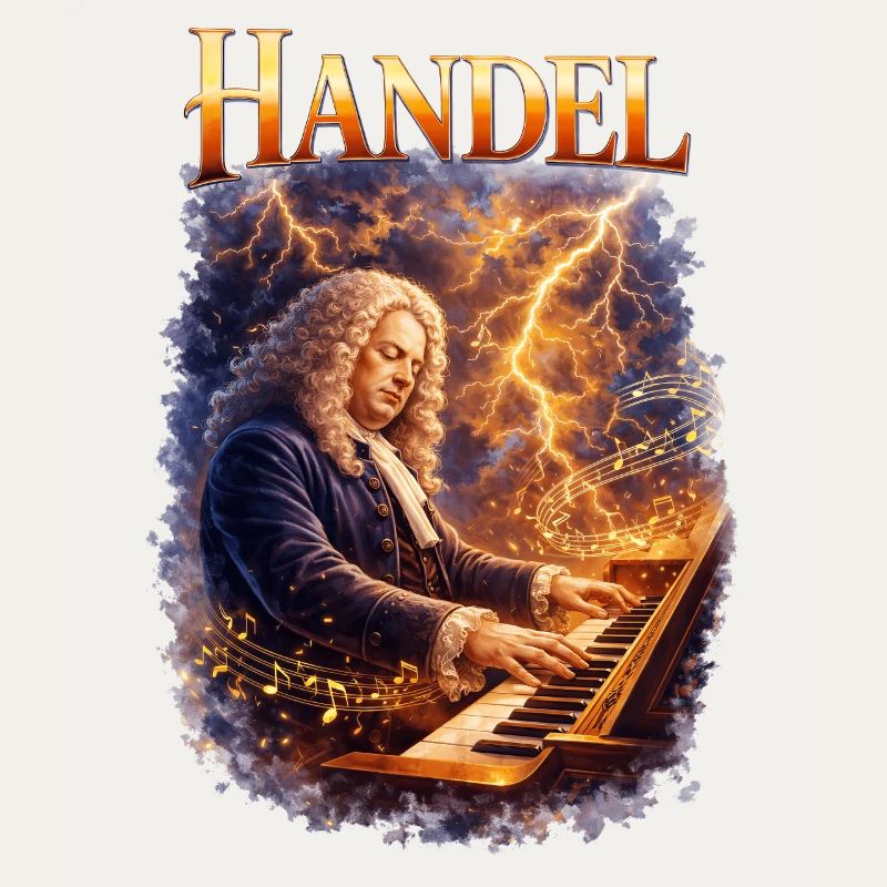 Handel Sturmklang on the keyboard