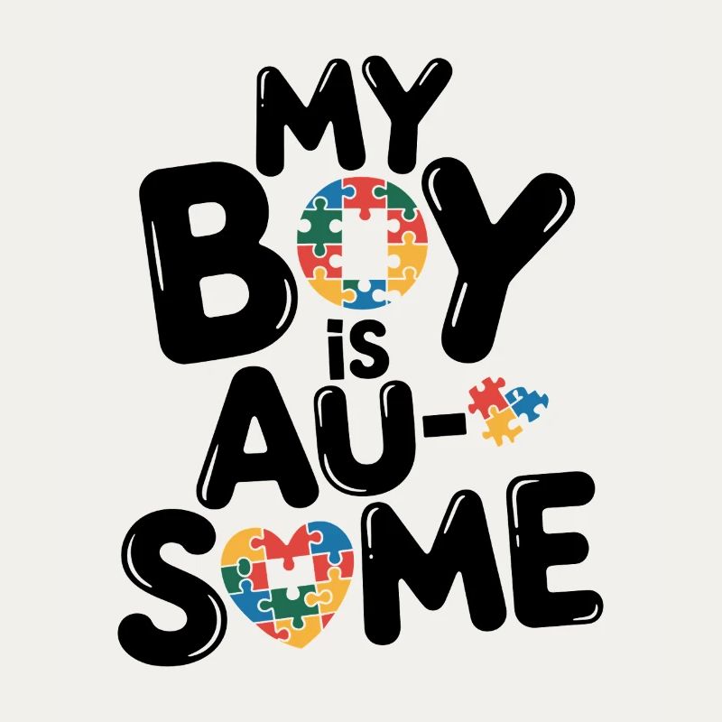 Regenbogen Puzzleherz Kreis Autism Awareness