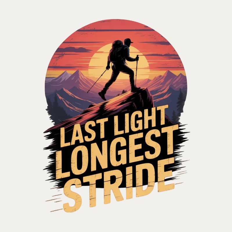 Last Light Longest Stride Hiking Sunset
